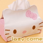 Hello Kitty皮質紙巾套/PU材質面紙盒套